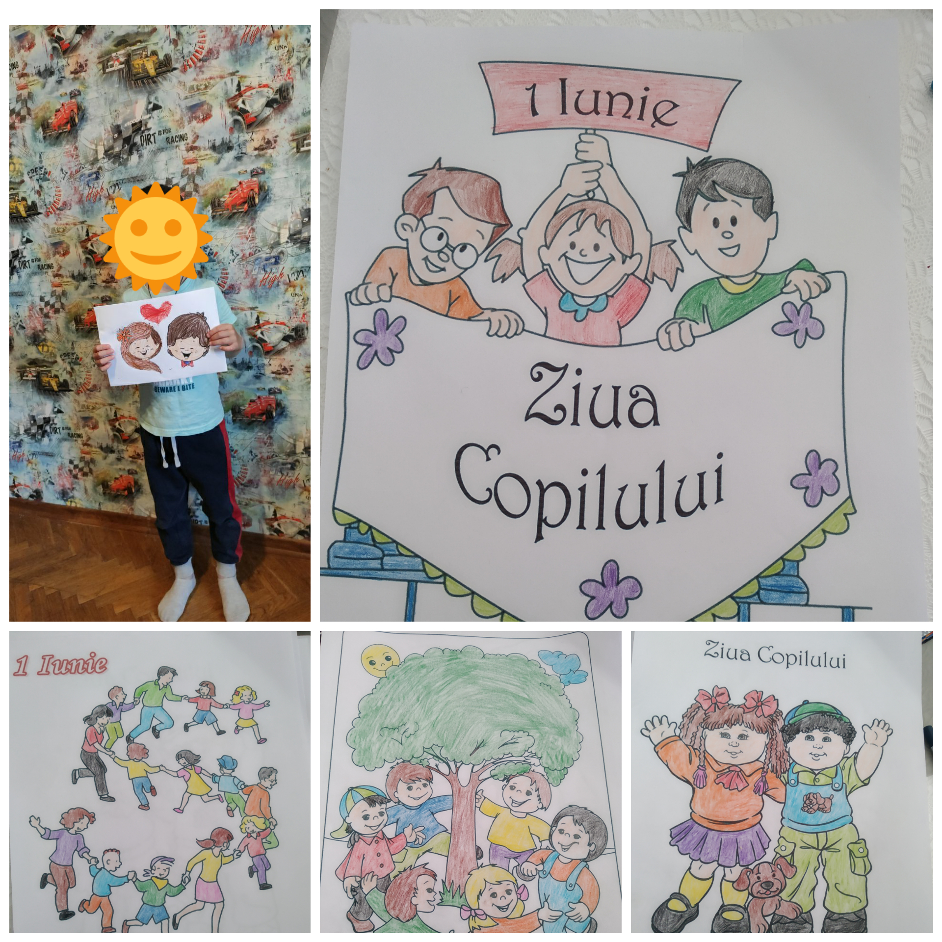 În ajun de ziua internațională a copilului, Prescolarii din IET Nr.71 au fost activi de acasă și au realizat lucrări la tema “La mulți ani copilărie”