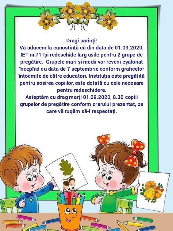 Dragi părinți!