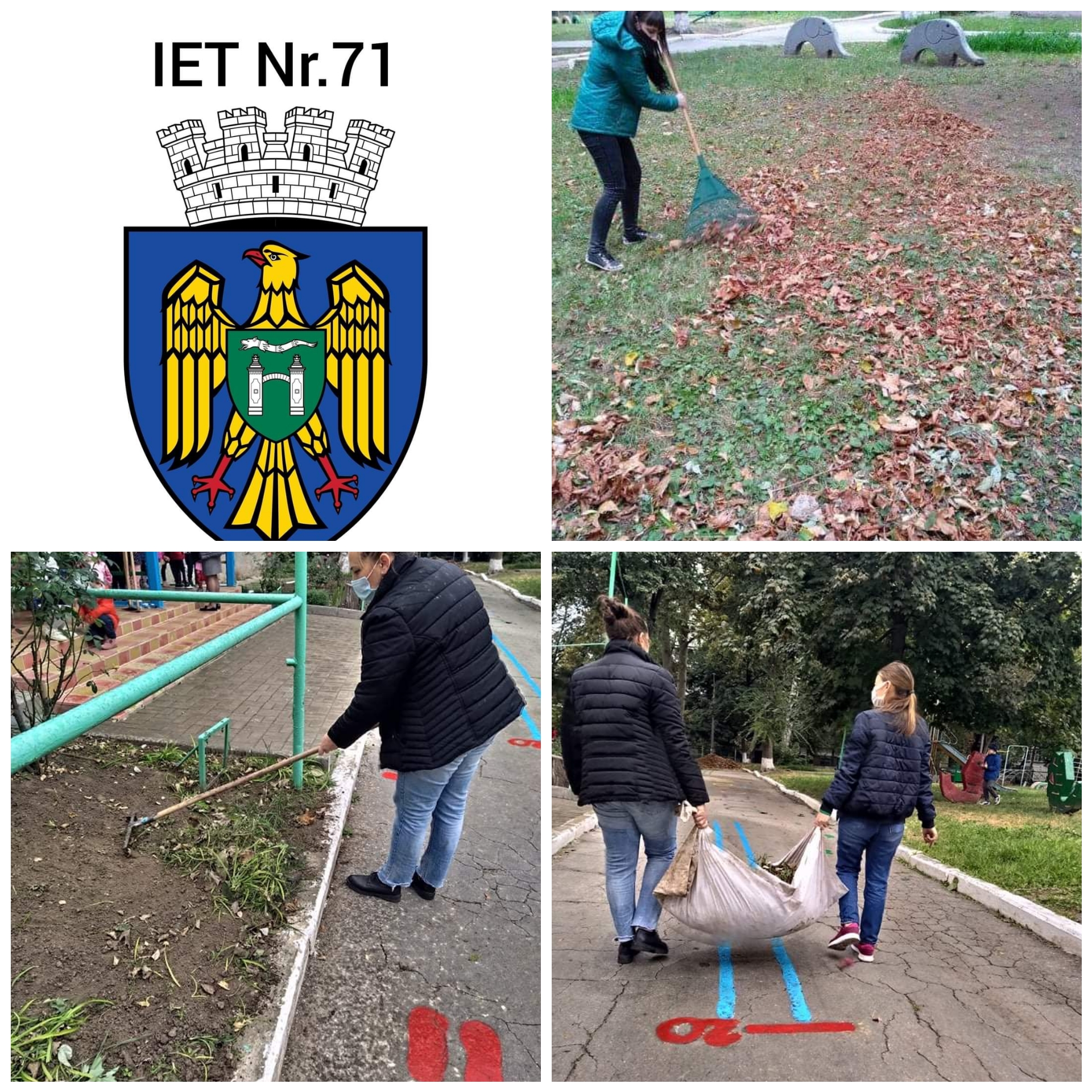 Lucrările de salubrizare și amenajare a teritoriului și a terenului adiacent al instituției